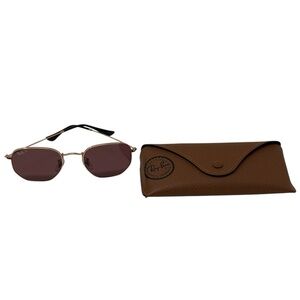Ray Ban Polarized Aviator Brown Shade Sunglasses With Case